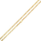 2.2MM Solid Plain Figaro Chain detail view