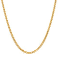 3MM Solid Diamond-Cut Franco Chain