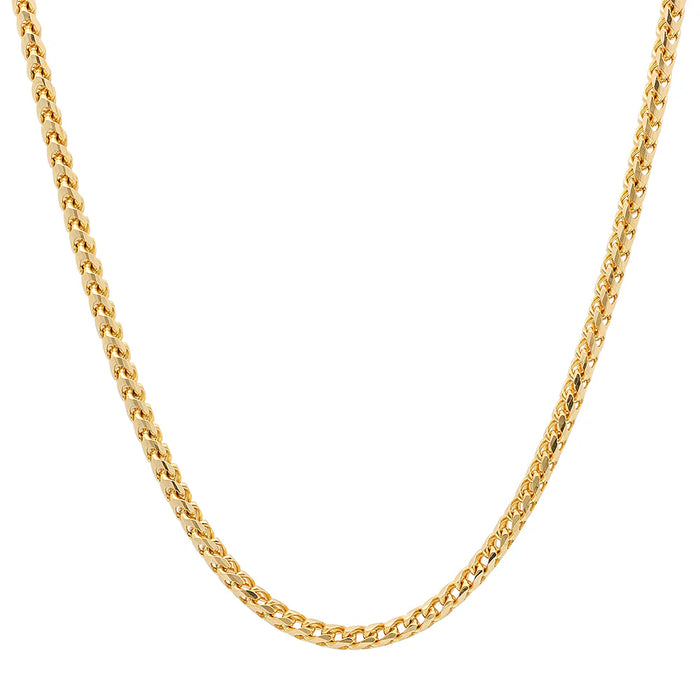 3MM Solid Diamond-Cut Franco Chain