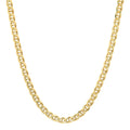 4.5MM Solid Plain Mariner Chain in yellow gold