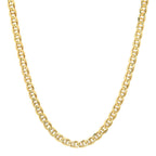 4.5MM Solid Plain Mariner Chain in yellow gold