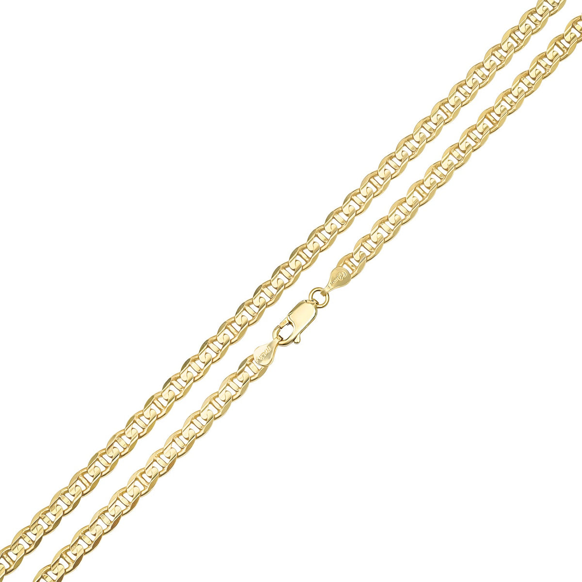 4.5MM Solid Plain Mariner Chain detail view