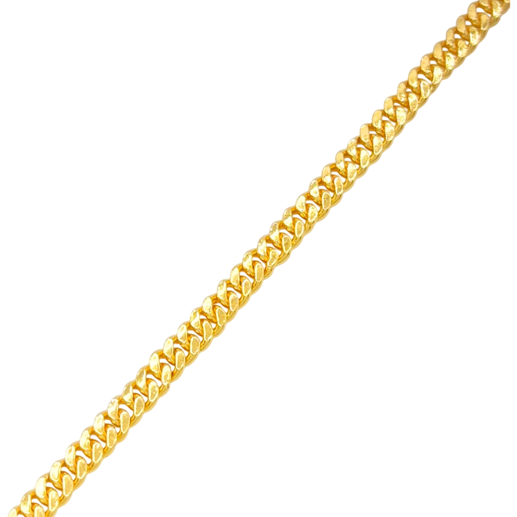 4.5MM Solid Flat Cuban Link Bracelet — detail 2