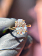 Hidden Halo Basket Solitaire Engagement Ring