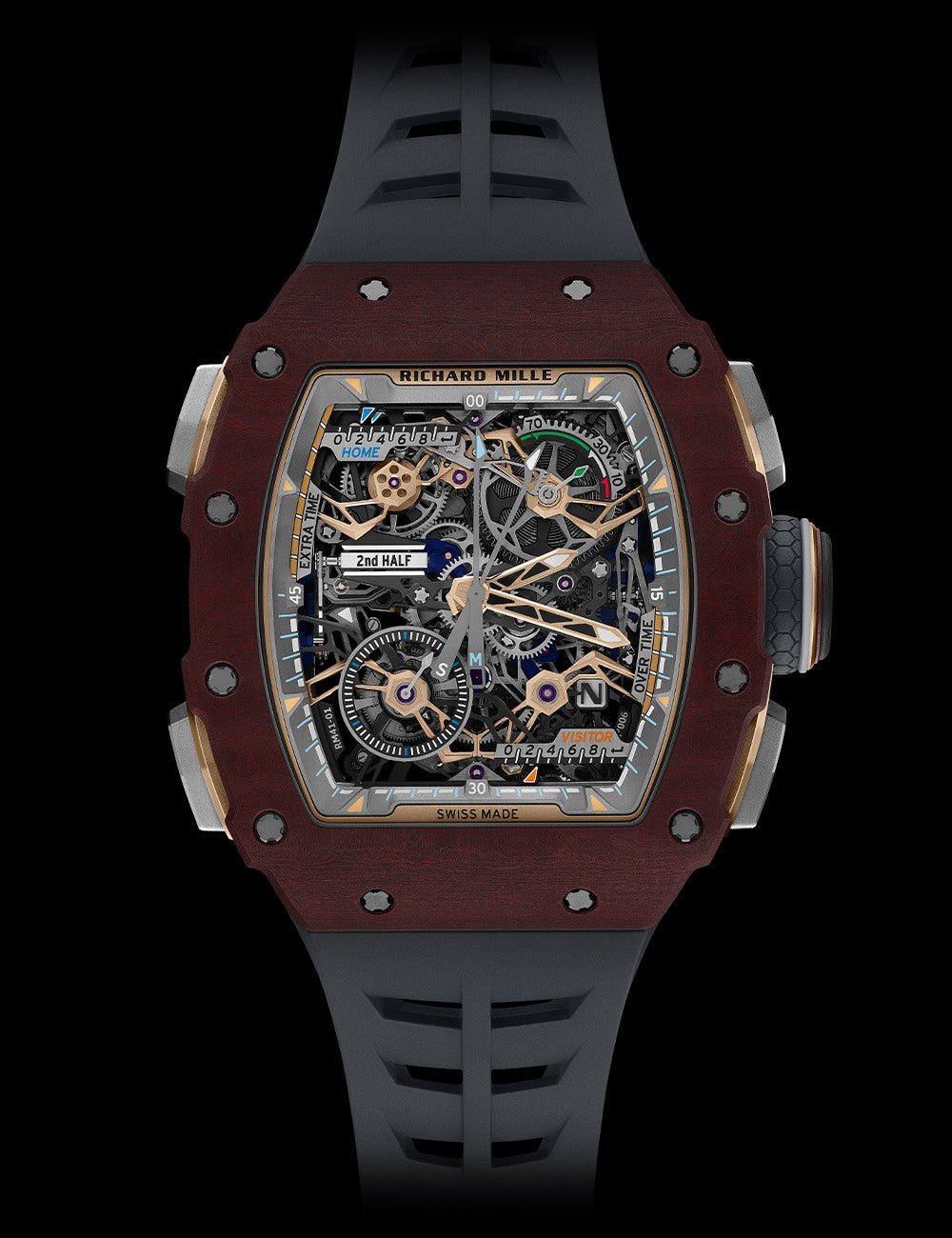 Pre-owned Richard Mille, RM 41-01, Manual Winding Tourbillon Flyback Chronograph Soccer – view 3