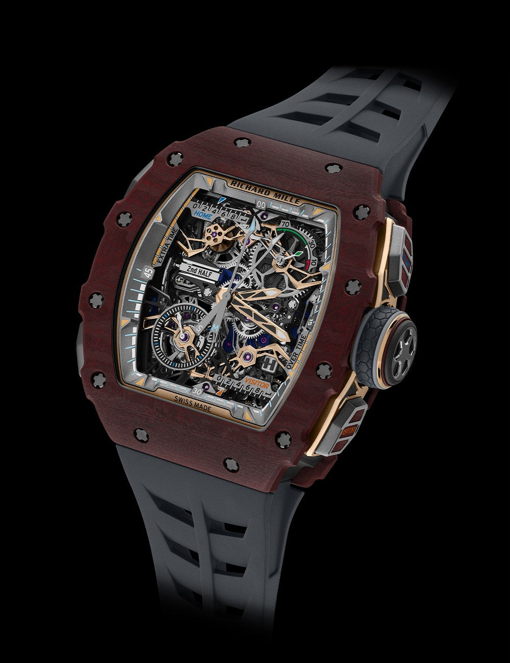 Pre-owned Richard Mille, RM 41-01, Manual Winding Tourbillon Flyback Chronograph Soccer – view 5
