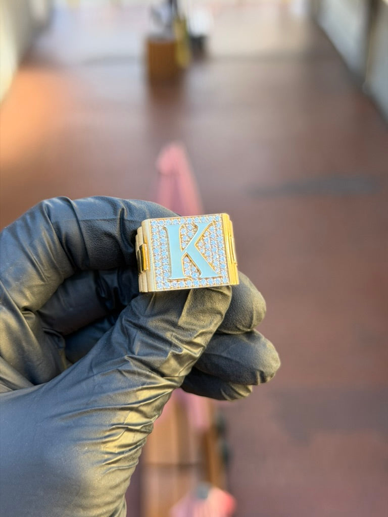 "K" Presidential Diamond Ring