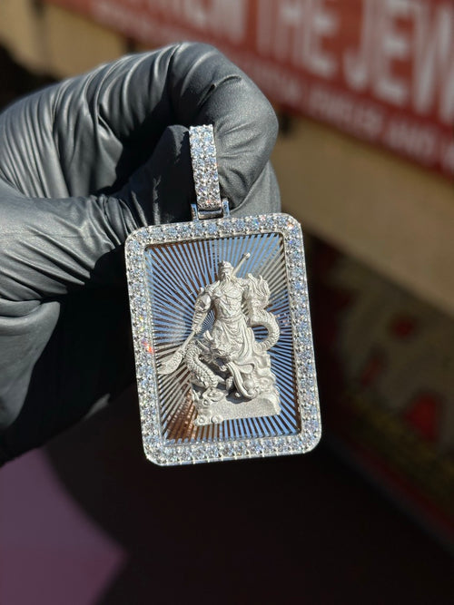God of War (Guan Gong) Diamond Framed Pendant