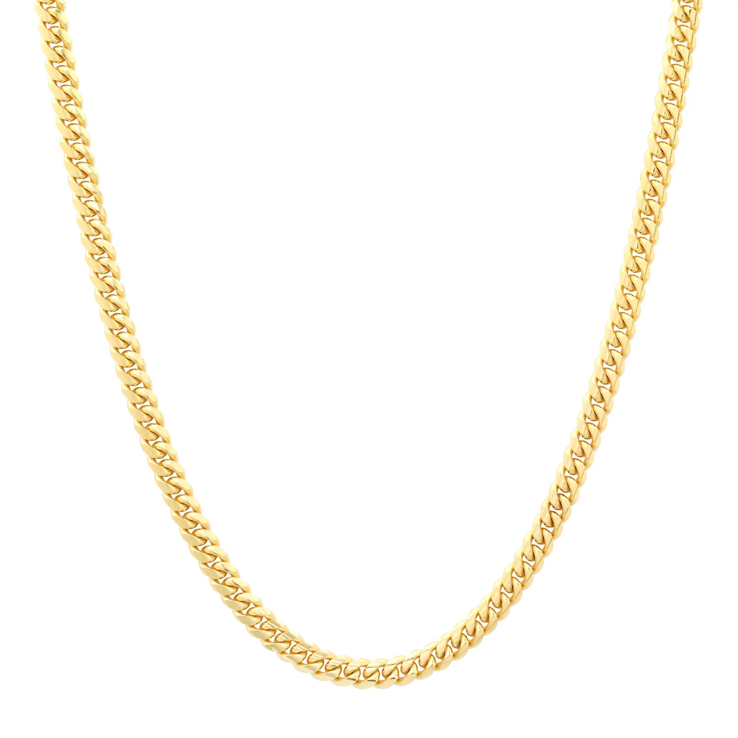 4MM Solid Miami Cuban Link Chain