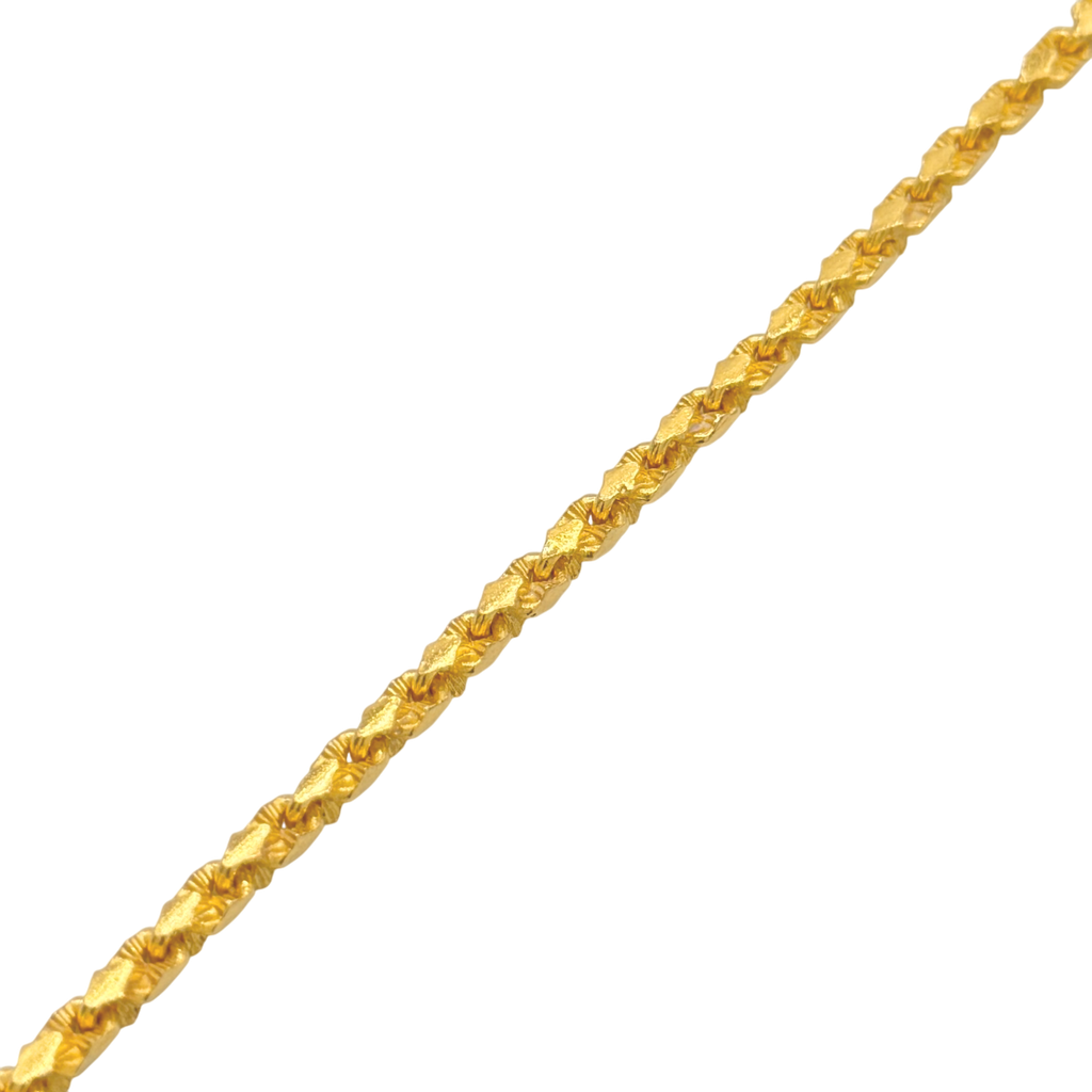 4MM Solid Nugget Link Bracelet — detail 2