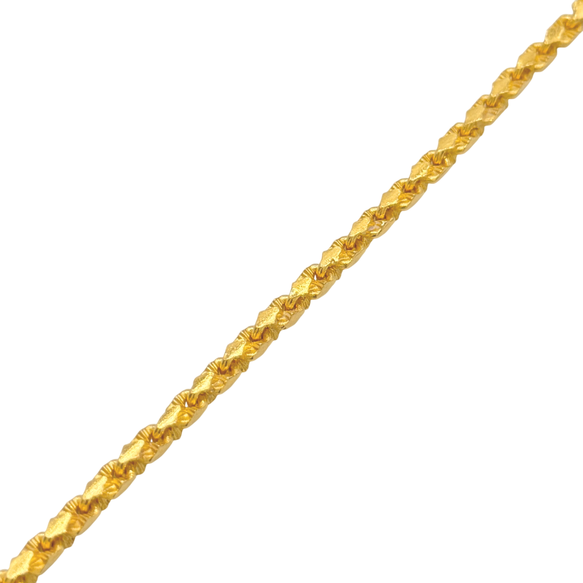 4MM Solid Nugget Link Bracelet — detail 2