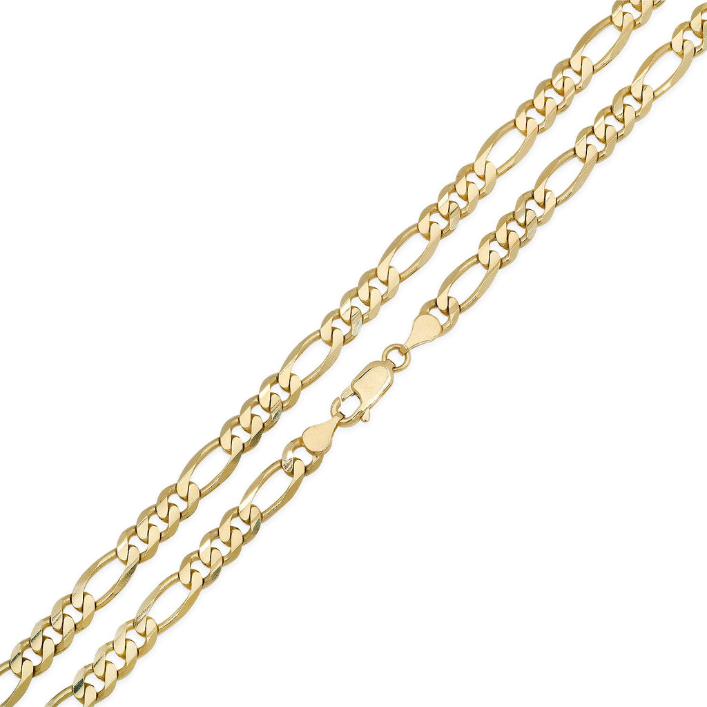 5.5MM Solid Plain Figaro Chain detail view