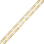 5MM Solid Plain Figaro Chain detail view