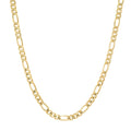 5MM Solid Plain Figaro Chain in yellow gold