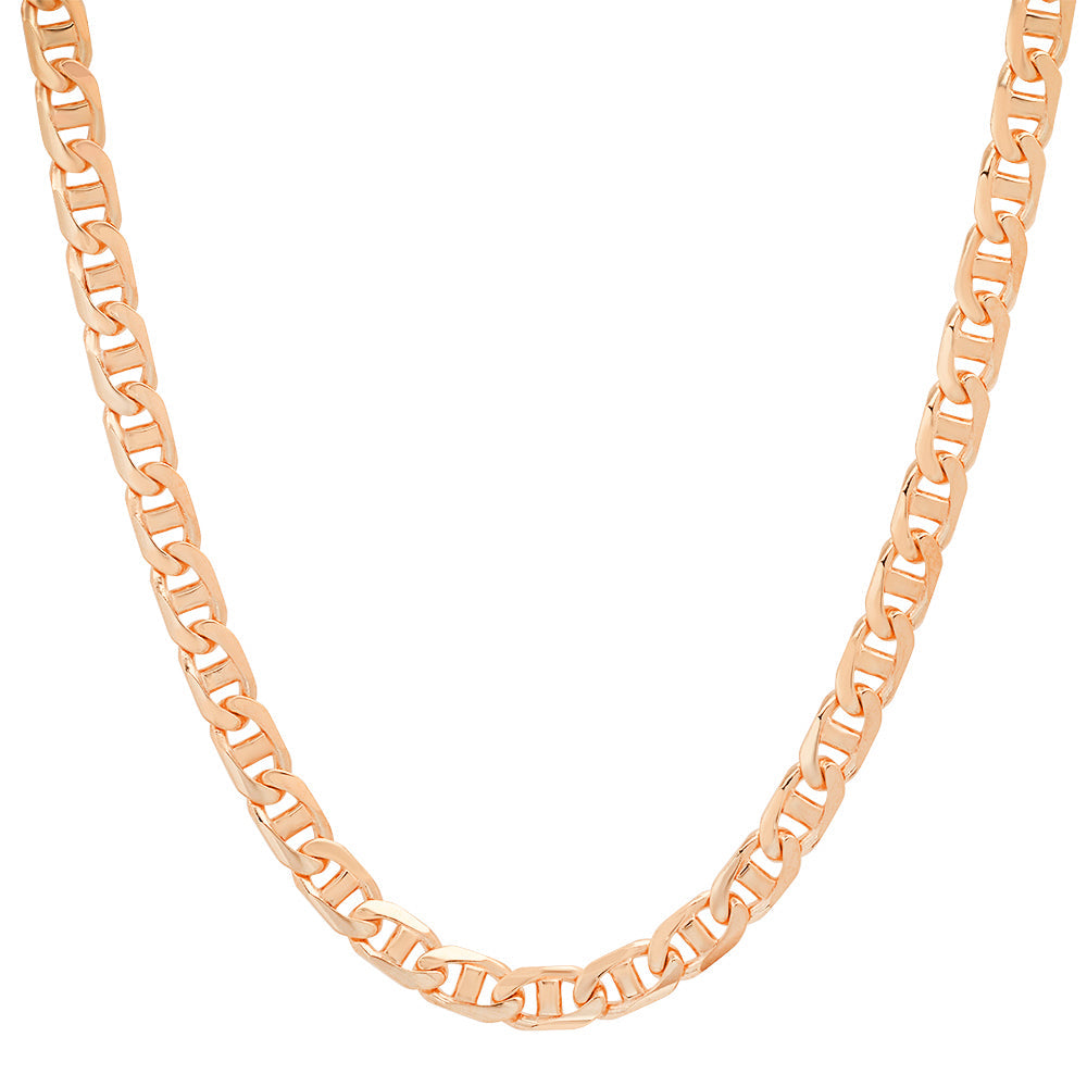5MM Solid Yacht Link Chain in rose gold