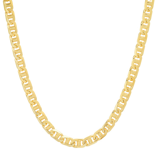 5MM Solid Yacht Link Chain in yellow gold