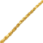 5MM Solid Nugget Link Bracelet — detail 2