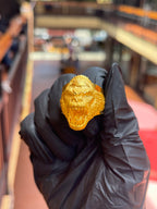 Gorilla Face Ring in solid 10K-24K gold