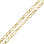 6MM Solid Plain Figaro Chain detail view