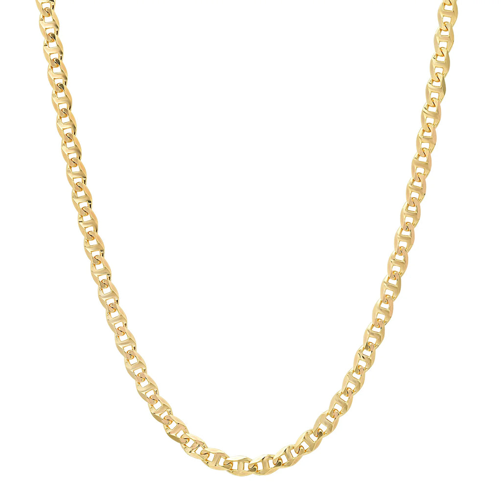 4MM Solid Diamond-Cut Mariner Chain