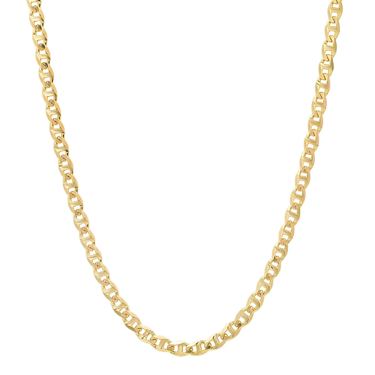 4MM Solid Diamond-Cut Mariner Chain