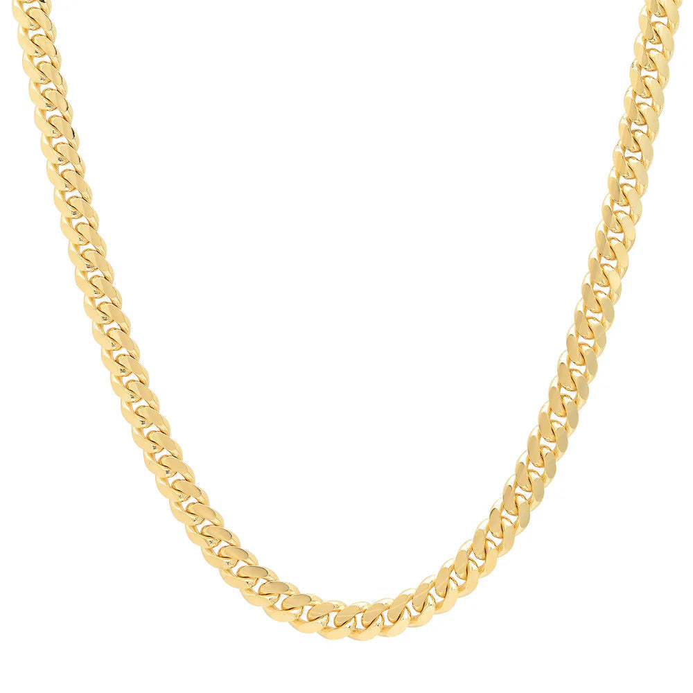 6MM Solid Miami Cuban Link Chain
