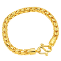6MM Solid Dragon Scale Bracelet in solid 10K-24K gold