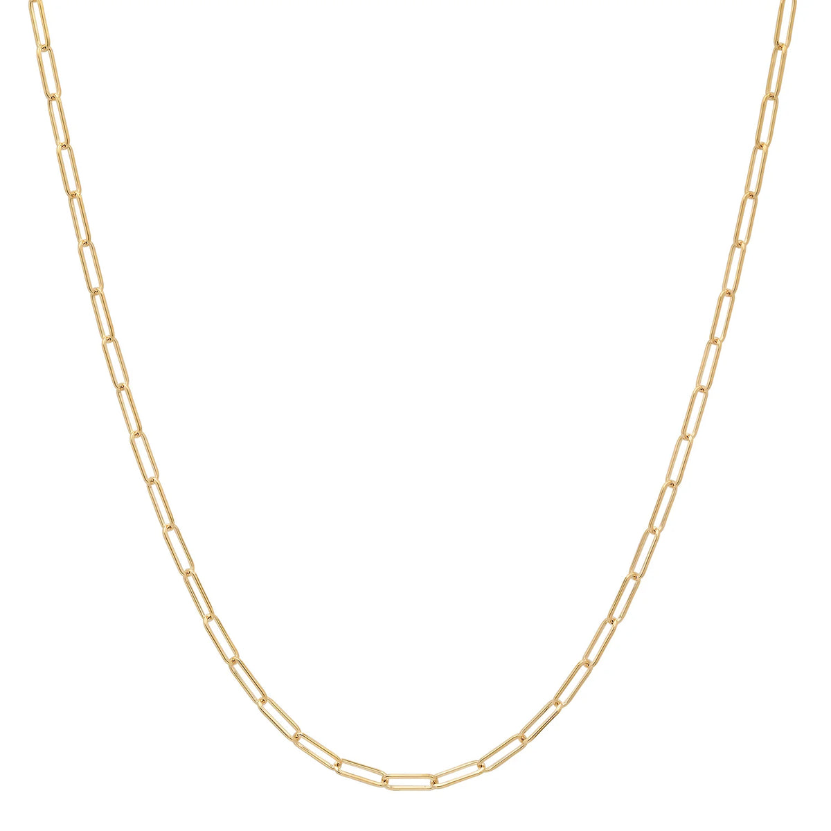 2MM Solid Paper Clip Chain