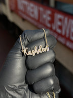 Diamond Nameplate with Chain Attached