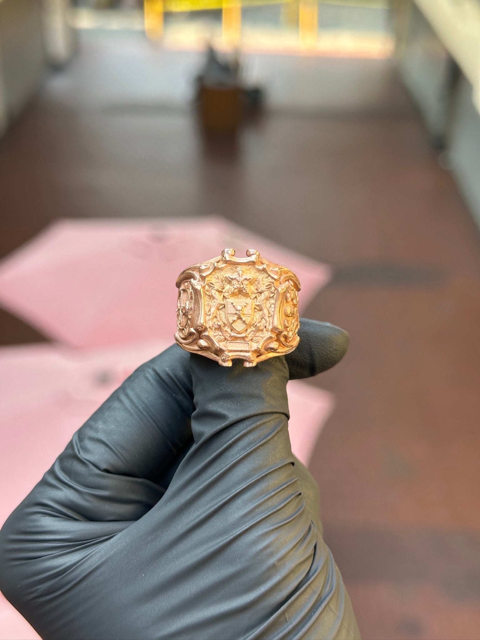 Naval-Style Crest Ring
