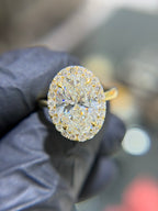Classic Halo Solitaire Engagement Ring