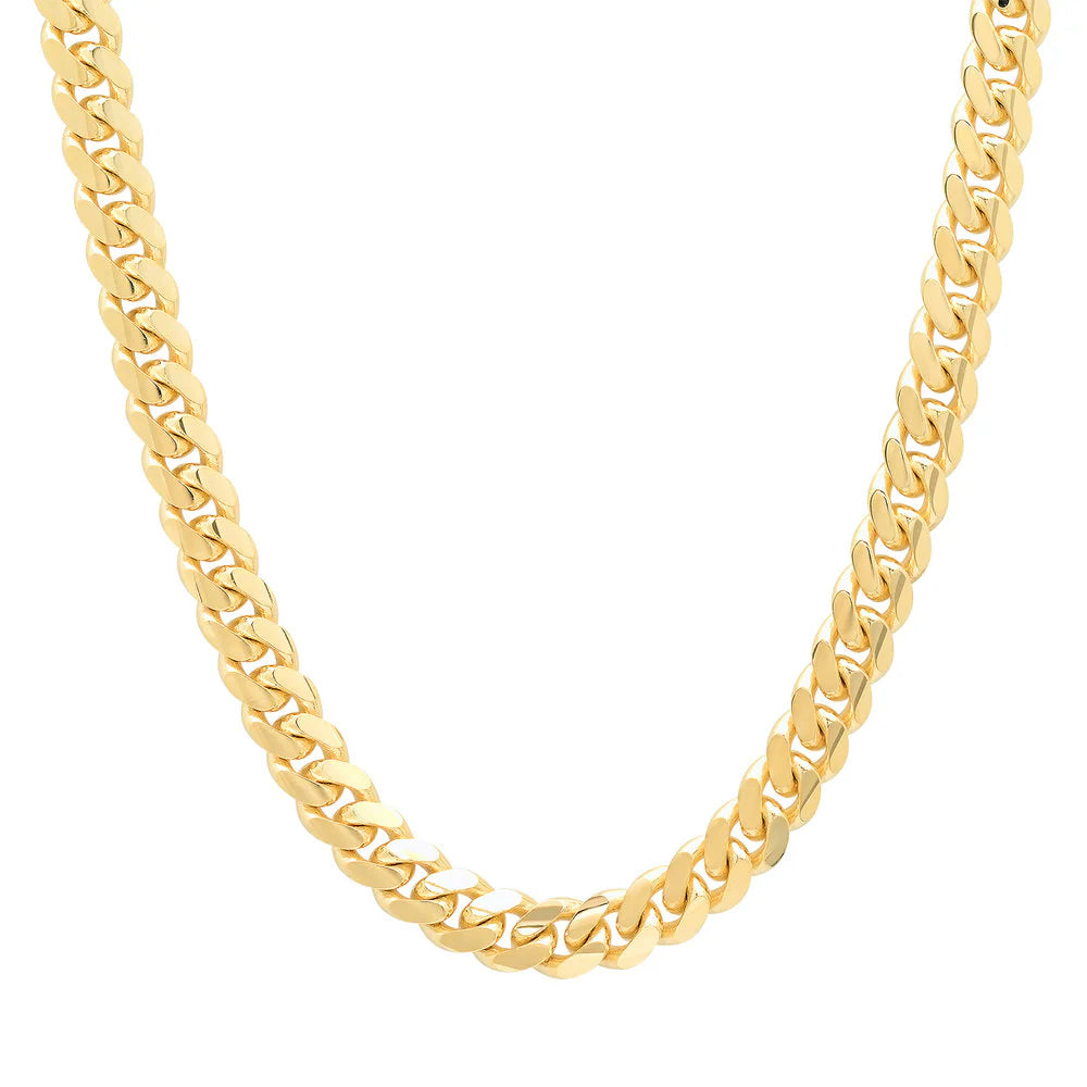 7MM Solid Miami Cuban Link Chain