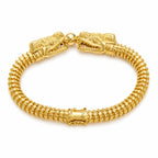 7MM Solid Quetzalcōātl Bracelet in solid gold