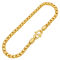 5.5MM Solid Gold Dragon Scale Bracelet in solid gold