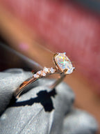 Graduated Diamonds Accent Engagement Ring