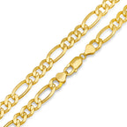 8MM Solid Plain Figaro Chain detail view