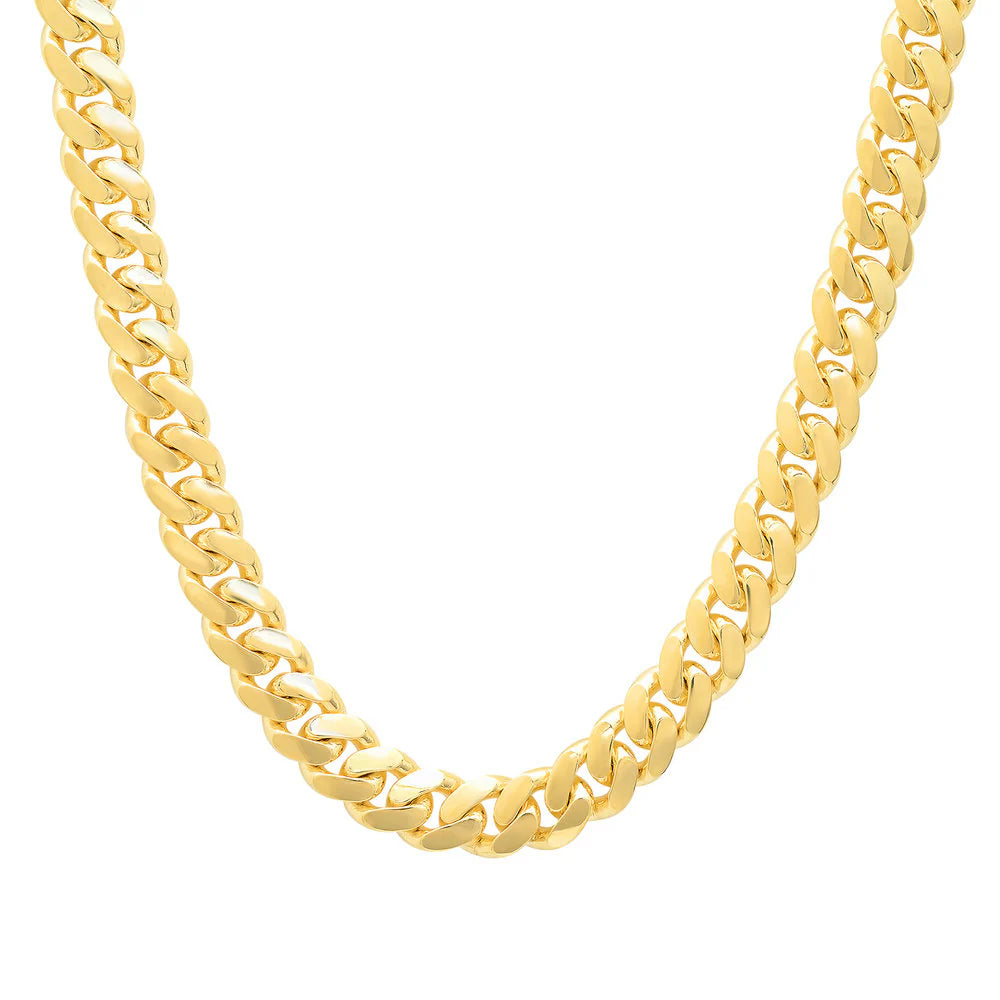 8MM Solid Miami Cuban Link Chain