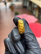 8MM Solid Miami Cuban Link Ring — detail 2
