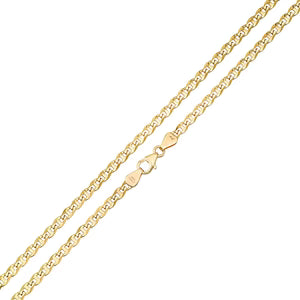 4MM Solid Diamond-Cut Mariner Chain