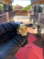Skull Ring in solid 10K-24K gold