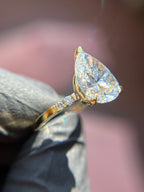 Accent Solitaire Engagement Ring