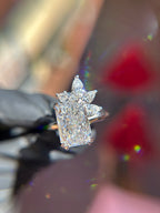 Floral Cluster Engagement Ring