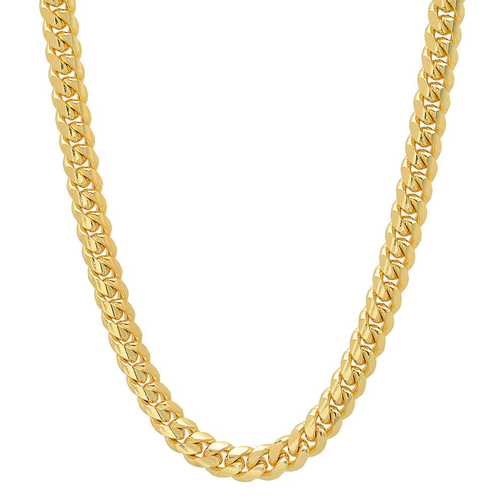 9MM Solid Miami Cuban Link Chain
