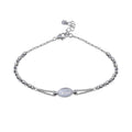 Rhodium Plated 925 Sterling Silver Lady of Guadalupe Bracelet - ARB00026RH