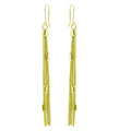 Gold Plated 925 Sterling Silver Tassel Earrings - ARE00011GP