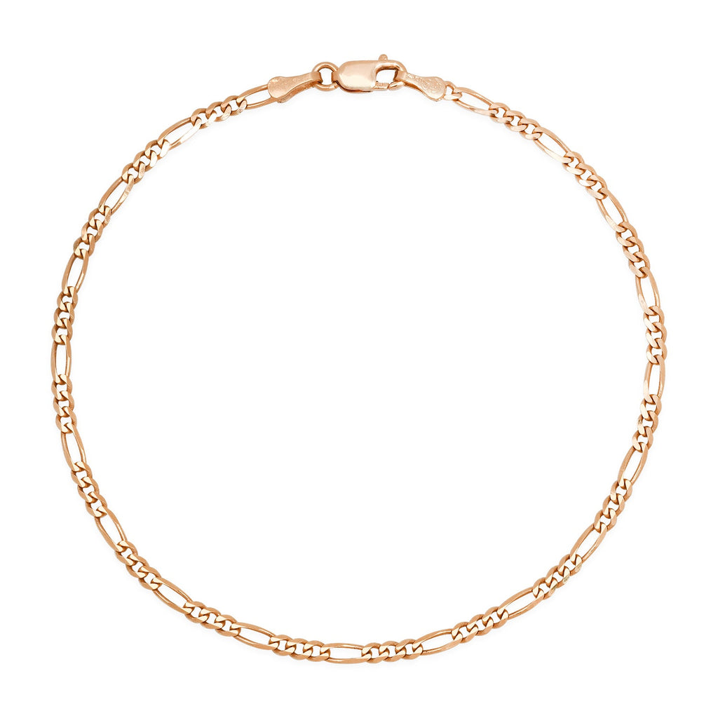 2.5MM Solid Figaro Bracelet — detail 3