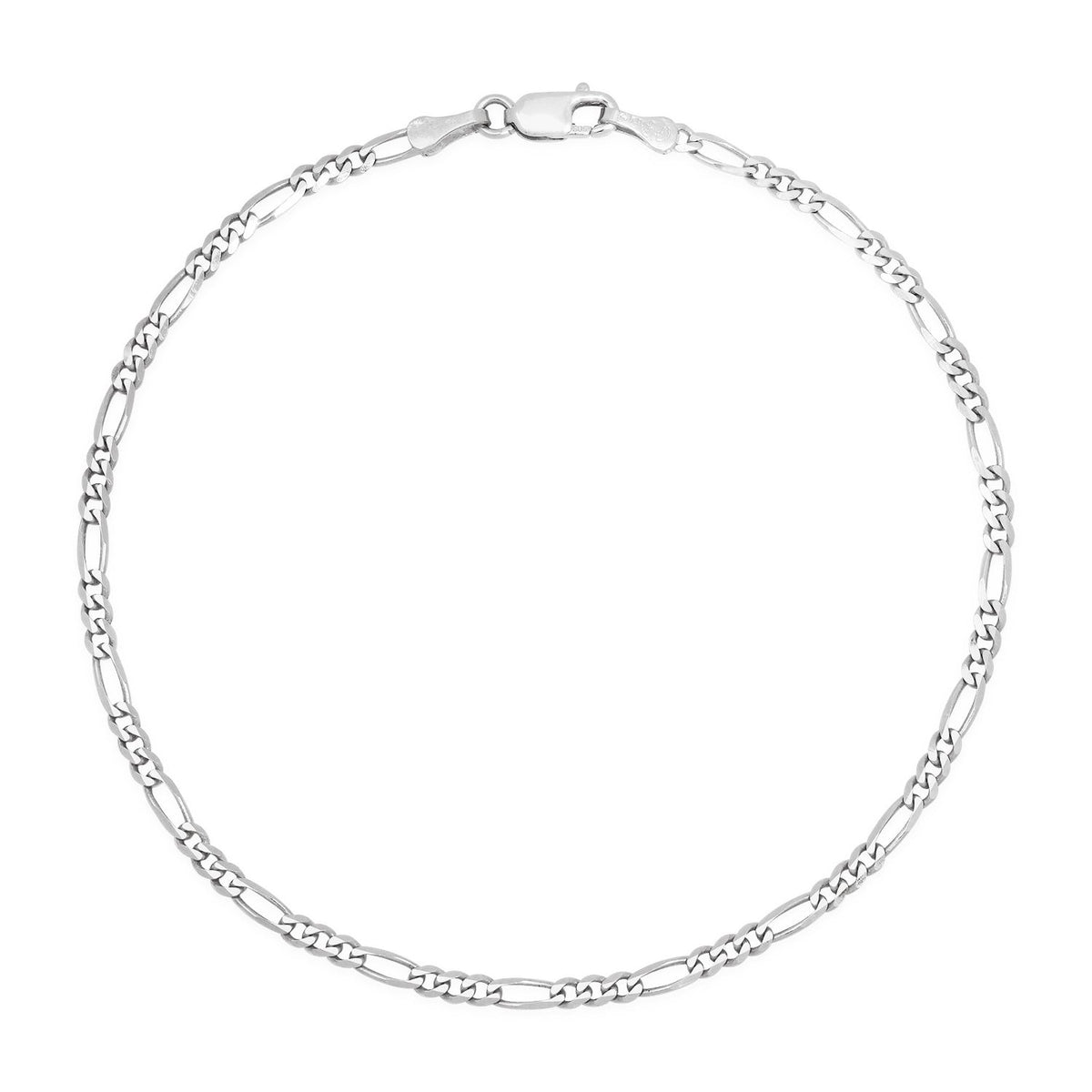 2.5MM Solid Figaro Bracelet — detail 2