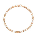 3MM Solid Figaro Bracelet — detail 3