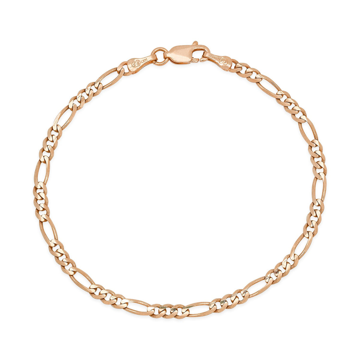 3MM Solid Figaro Bracelet — detail 3