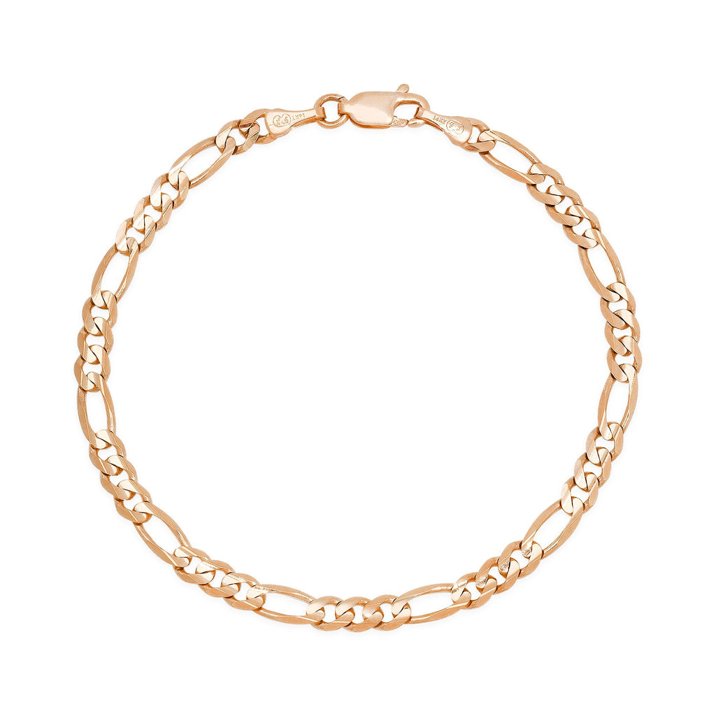 4MM Solid Figaro Bracelet — detail 3